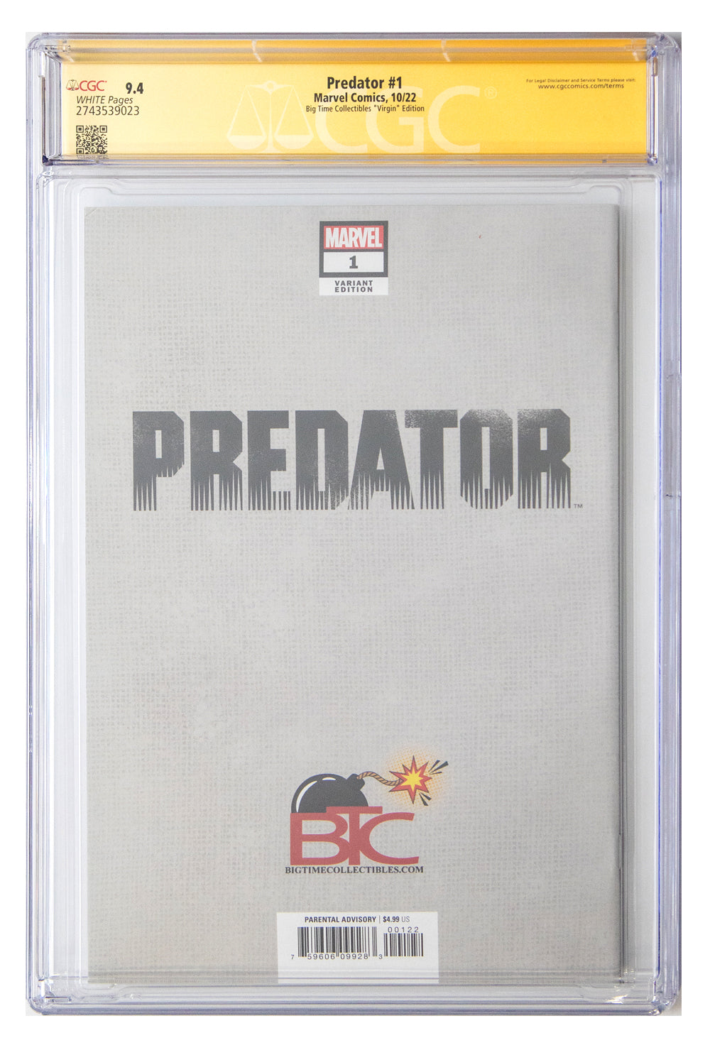 CGC 9.4 Predator #1 cheapest (2nd Printing)