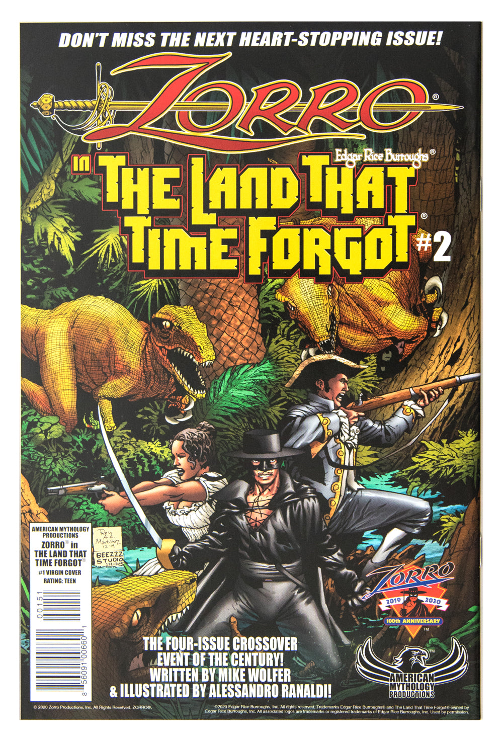 Zorro in the Land That Time Forgot #1 ➤ Limited to 250 Copies